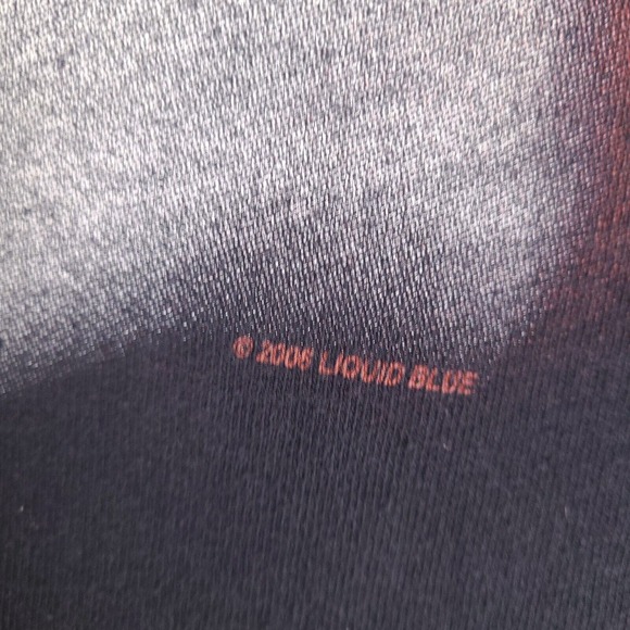Liquid Blue American Bald Eagle USA T-Shirt Large 2006 Double Sided Patriotic - Picture 3 of 10